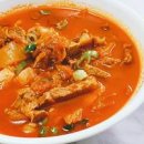 돼지고기 김치찌개 신 대파 김치 요리 이미지