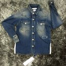 15FW 오프화이트 프린티드 빈티지 데님 셔츠 OFF-WHITE PRINTED VINTAGE DENIM SHIRE OMGA002F15049016 이미지