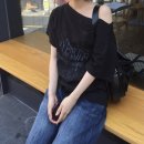 보헤미안서울 보트넥 반팔 티셔츠 구매 후기🖤