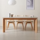 데코라인 수림 6인용 원목 세라믹 식탁 세트, 단면, 테이블 이미지