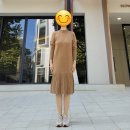 더아이잗 니트 원피스 핑크/베이지