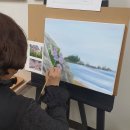 유화로 그리는 아름다운 풍경 이미지