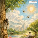 휴헌(休軒) 간호윤(簡鎬允)의 ‘참(站)’166 매미는 울고, 세상은 시끄럽고-신(新) 명선부(鳴蟬賦) 이미지