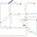 부산교통공사 공식 노선도(동해선+다대선 추가) 이미지