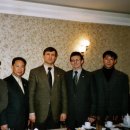 러시아 코만도 삼보 회장님과 한국협회 조인을 위해 모인 자리의 기념 촬영 이미지