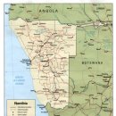 나미비아 국기 지도 이미지