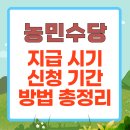 대풍농자재마트 | 농민수당 자격, 지급시기, 신청 기간 및 방법 알려드림