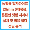 강성농장 | 농업용 일자파이프 25mm 5개묶음, 튼튼한 텃밭 지지대 설치 및 비용 절감 정밀 분석