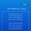 밤사이 하얗게 핀 꽃 (성천 김성수) 생일축하시 Happy birthday 생명의 신비를 노래하는!! 생일 축하드립니다 이미지