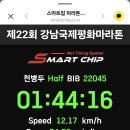 강남국제 평화마라톤, 빗속의 완주 이미지