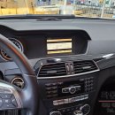 C클래스 C200 W204 후기형 10.25인치 애플 카플레이와 안드로이드 오토가 되는 터치 모니터와 AHD 후방...