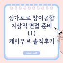 #1- 케이무브 과정 솔직후기, 싱가포르 창이공항 지상직 준비(1)