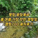 700 | 흥정계곡캠핑700 후기 평창 계곡캠핑 완벽 가이드