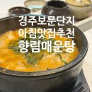 정성어탕 | 경주보문단지 아침 맛집 추천 어탕해장국 짱 향림매운탕 방문후기