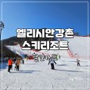 엘리시안 강촌 스키장 요금 할인카드 및 슬로프 눈썰매장 후기