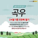 오늘은 봄의 마지막 절기 곡우(穀雨)다. 이미지