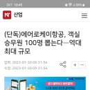 에어로케이 객실승무원 채용 관련 최신기사 이미지