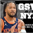 Golden State Warriors vs New York Knicks Full Game Highlights | Mar 18 이미지