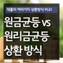 250003 | 원금균등상환 원리금균등상환 차이 비교