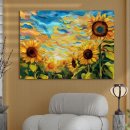 ㈜해바라기태양광에너지 | [인테리어액자] 하늘 해바라기 캔버스 액자 - 2025년 연말, 우리집을 특별하게