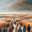 순천만 어싱길 맨발 걷기대회 이미지