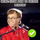 Freddie Mercury vs Elton John on 이미지