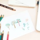 색연필 일러스트 이미지