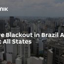 브라질의 대규모 정전이 거의 모든 주에 영향을 미침 이미지