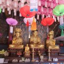 진주 청곡사 목조석가여래삼존좌상 이미지