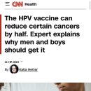 알고보니 남성에게도 효과 직빵이라는 HPV 백신 이미지
