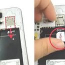 유심(USIM) / 메모리 카드(micro SD 카드) 삽입하기 이미지