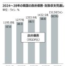 한국정부 부채 증가 폭 문정권시대는 연 80조원 윤정부는 70조원 이미지