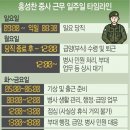 자살을 택한 중사의 업무 스케쥴 이미지