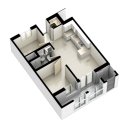 CU 우산행복주택점 | 부천 휴튼 4단지 행복주택 36형 투룸 구조(영상, 실측 사이즈)