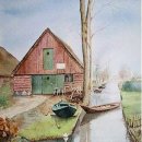 수채화 일러스트 이미지