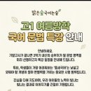 덕소로97번길29-1 | (고등부) 고1 여름방학 문법 특강