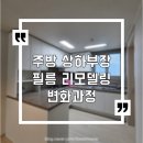 신천센트럴아파트 | 시흥센트럴푸르지오 싱크대 상하부장 냉장고장 붙박이장 펜트리장 HP540필름