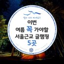 이번 여름 꼭 가야할 서울근교 글램핑 BEST 5 이미지