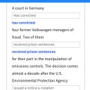 13 25/5/29 German court convicted ex-managers of fraud in emissions scanda 이미지