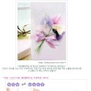 [리본공예] 오간디 리본으로 리본꽃 만들기 이미지