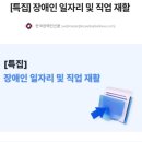 장애인 신문에서 연간 장애인 일자리 안내 특집으로 게시 이미지