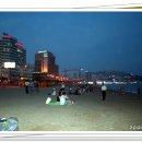 2006 여름 해운대 해수욕장 야간 벙개 이미지