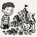 Tiny Cat | 아산 영어 학원 : Jake’s Lego Cat-astrophe