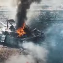 우크라이나 드론과 재블린, 브래들리 의해 전멸 중인 러시아 전차들 이미지