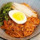비빔국수 양념장 김치비빔국수 레시피 간단한 비빔국수 만드는법 이미지
