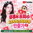 유튜브 조회수 1,000,000뷰 만들기 이벤트 4일차의 현재 상황입니다. 이미지