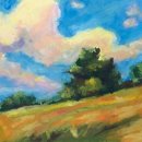 소묘와 오일파스텔 이미지