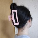 헤어앙쥬 | 다이소 헤어 집게핀 대형 후기, 숱많은 긴머리 고정력 대박이다
