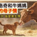 강아지 로키와 어미 소의 유대감 | 많은 이들의 눈물을 자아냈다 | 먹고 마시고자 하는 욕구 너머에 있는 모든 생명은 연민으로 가득 차 이미지