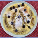 핫케이크 가루로 간단하게 만들어 먹은 바나나 팬케이크 이미지